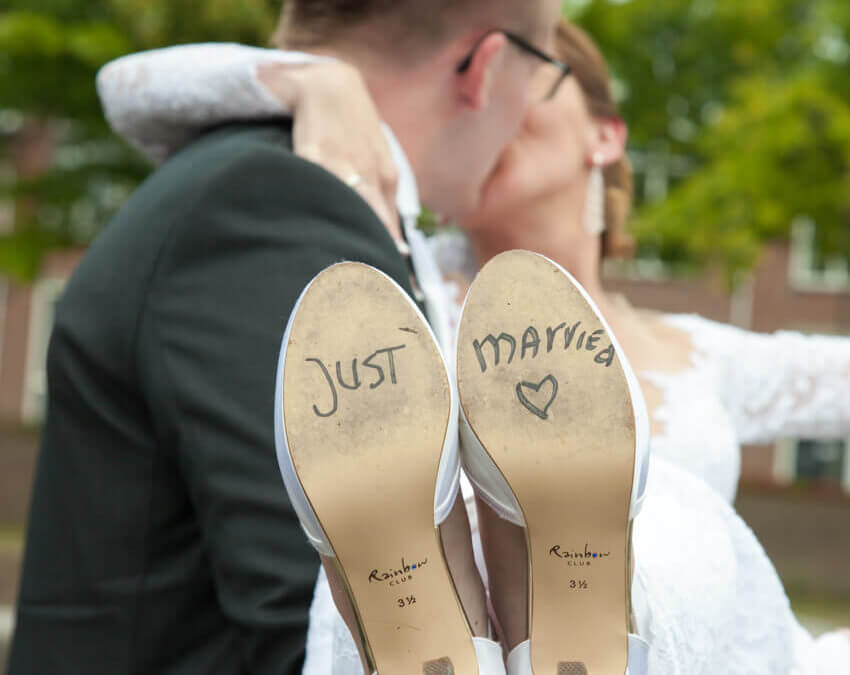 Huwelijk met schoenen